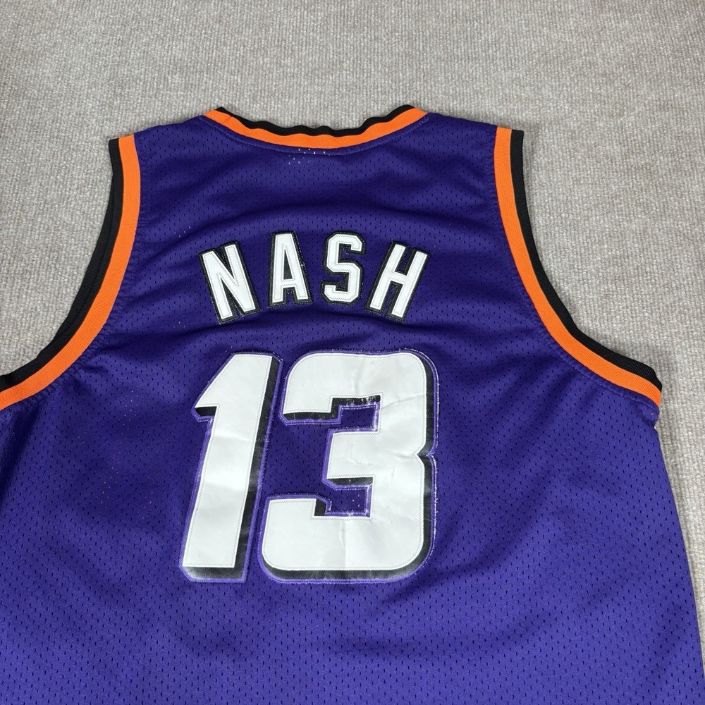 Vintage Steve Nash Phoenix Suns Jersey‎ Mens M Purple Hardwood Classics Adidas - Picture 6 of 10